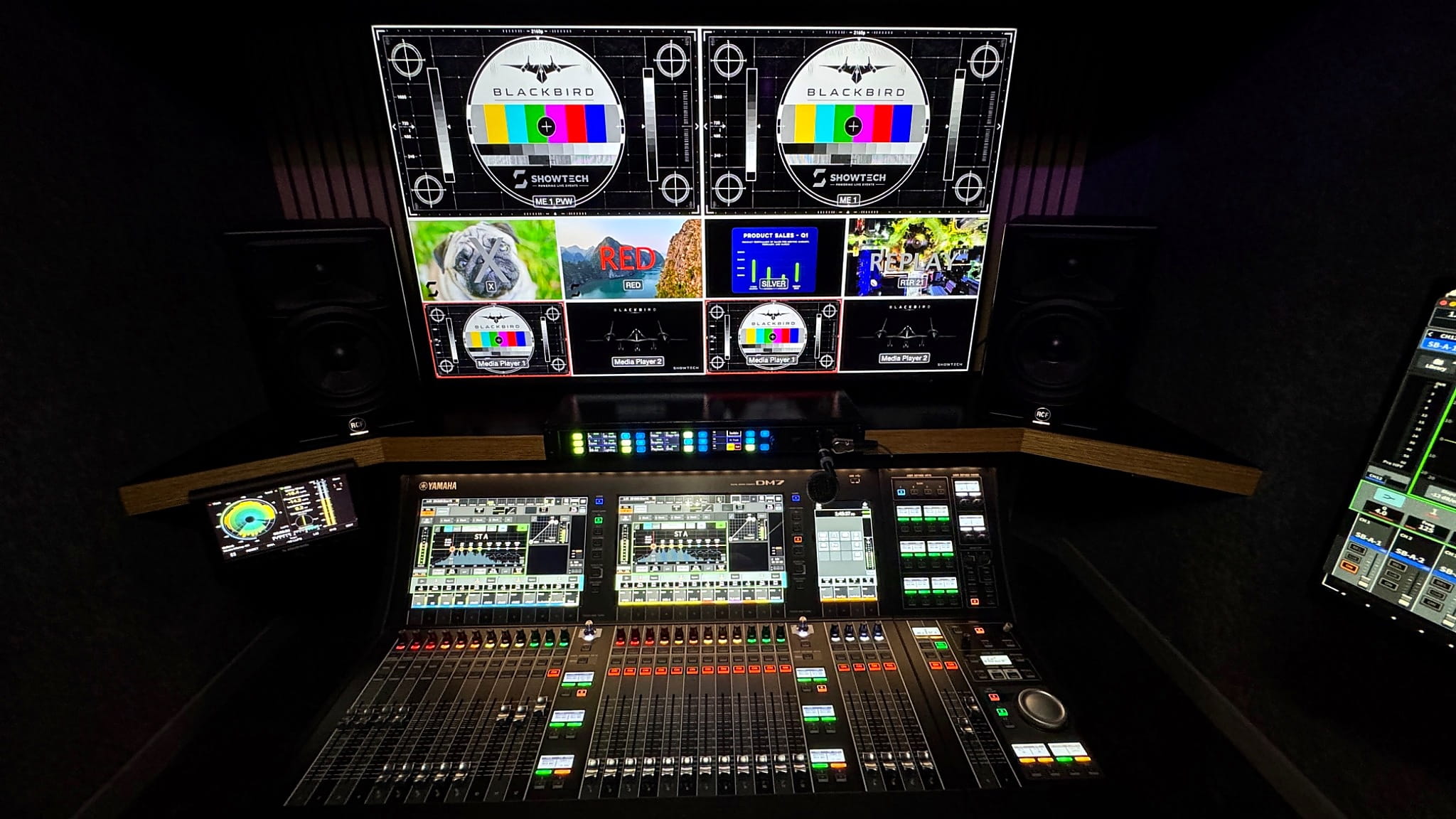 Yamaha DM7 broadcast mixing position
